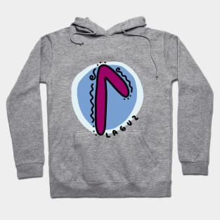 LAGUZ Rune Colorful Doodles Hoodie